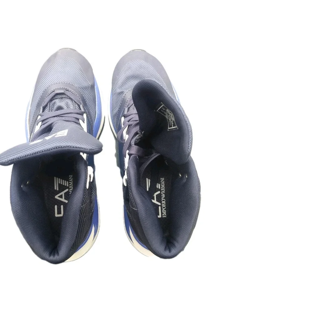 EA7 Emporio Armani High Top Lace Up Sneakers Navy‎ Blue X8Z034 XK287